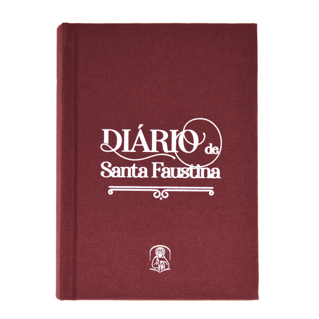 Livro Diário de Santa Faustina [capa em tecido vermelho]