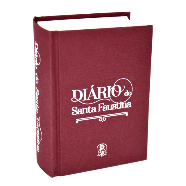 Livro Diário de Santa Faustina [capa em tecido vermelho]