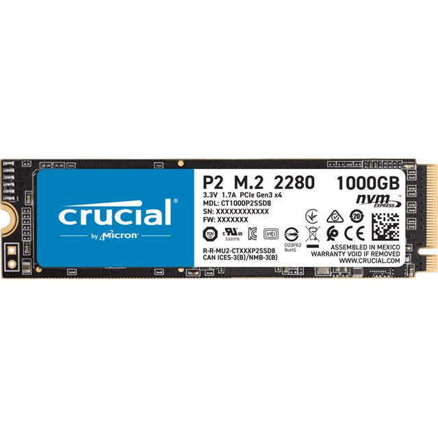 Ssd crucial p2 1tb ct1000p2ssd8 обзор