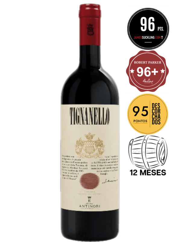 Vinho Antinori Tignanello Supertoscano 2019 750ml | Sommelier