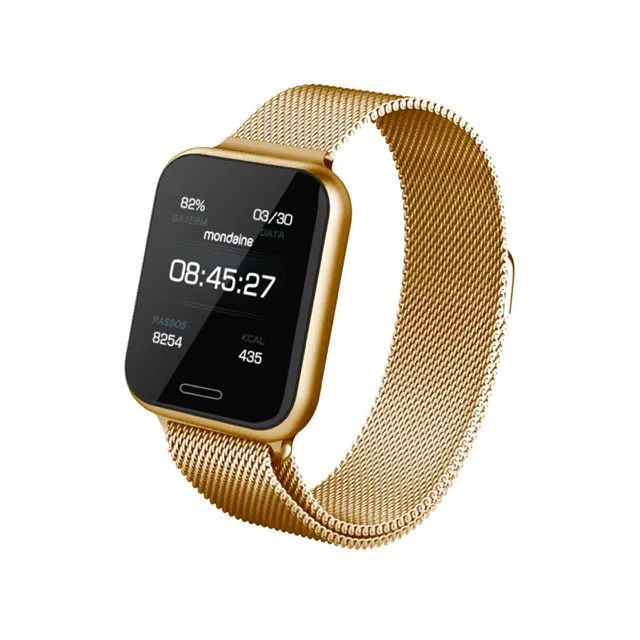 smart watch dourado
