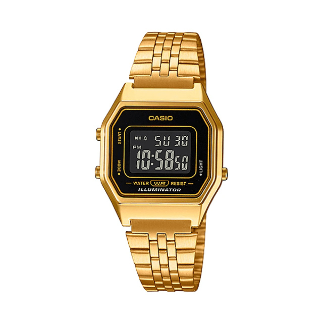casio dourado digital