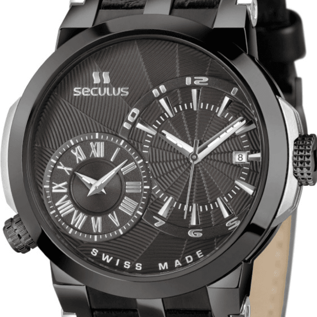 Relógio Masculino Seculus Swiss Made Preto 4511775Lbipbb | La Partier