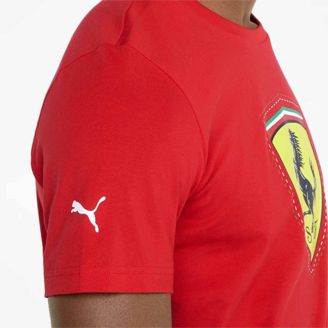 CAMISETA PUMA FERRARI RACE 533752.01 PRETO VERMELHO