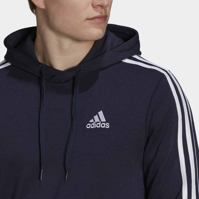 adidas essentials 3 stripe moletom com capuz women's