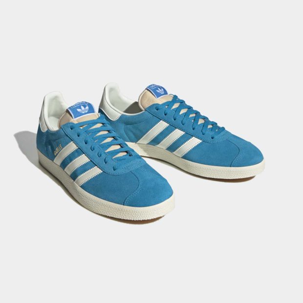tênis couro adidas originals gazelle w azul