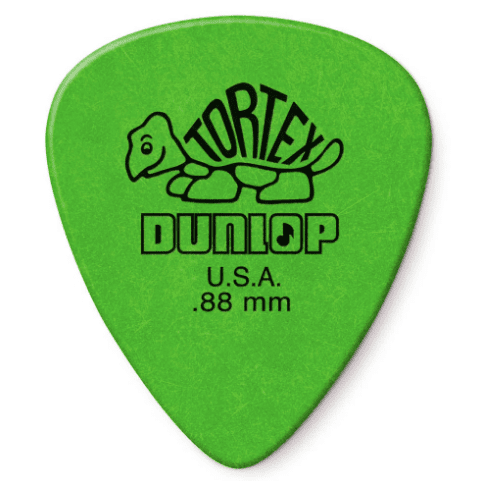 Palheta 0.88 Dunlop Tortex Verde Unidade