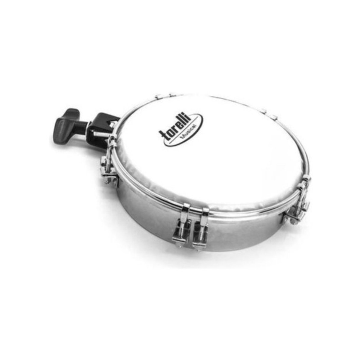 Tamborim Torelli Aço Cromado com Clamp | DAYS MUSIC STORE