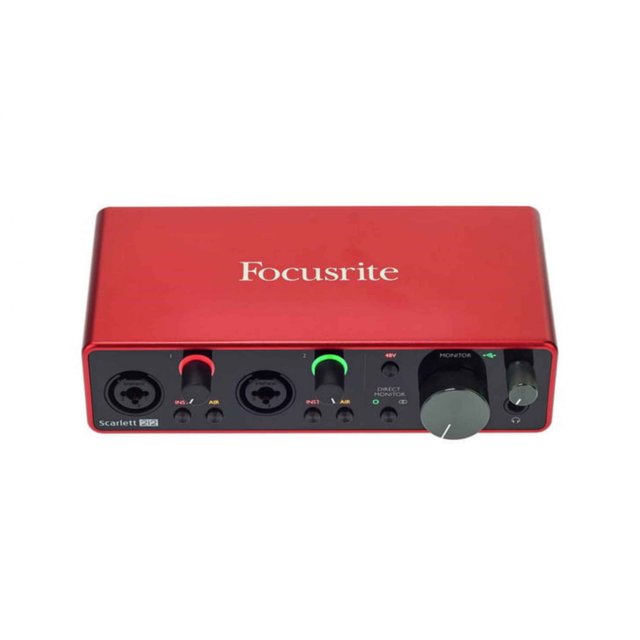 Interface de Áudio Focusrite Scarlett 2i2 3rd Gen USB Áudio