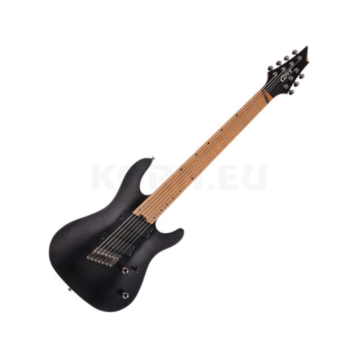 Guitarra 7 Cordas Cort Multiscale Open Pore Black | DAYS MUSIC STORE