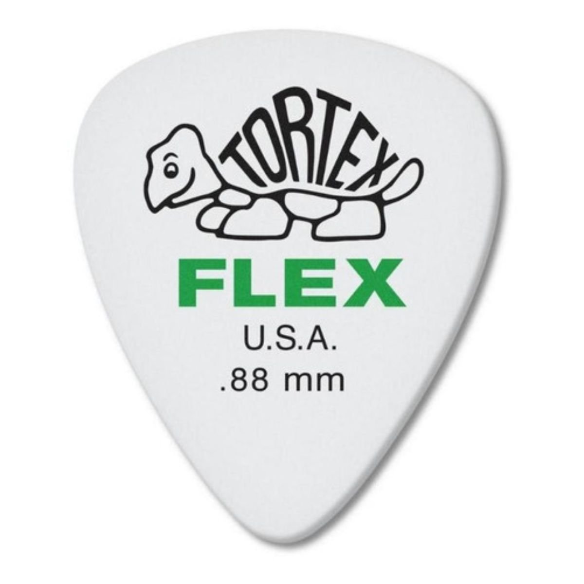 Palheta 0.88 Dunlop Tortex Flex Jazz III Verde Unidade