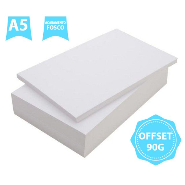 100 Folhas Papel Offset 90g A5 Jm Embalagens Para Festas 5900