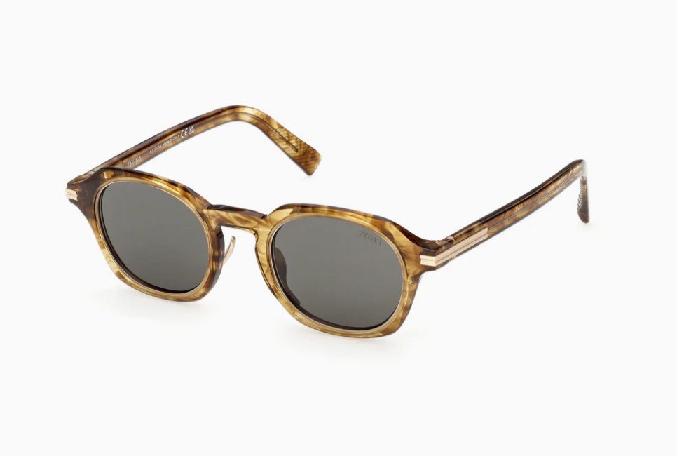 『EYE MAR 47 21 150 GOLD×BLACK』 OCULOS DE SOL ZEGNA EZ0286 47N 47-23 | Tri-Jóia