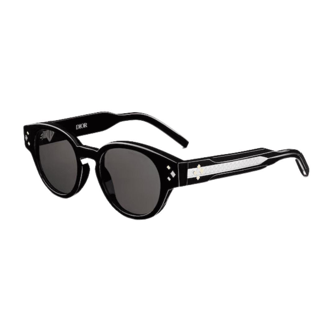 Dior sunglasses hotsell black round sunglasses