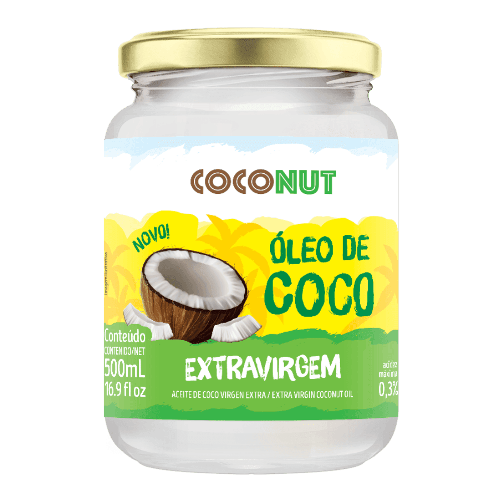 Óleo de Coco Extravirgem CocoNut 500mL – Natural e Saudável | Loja