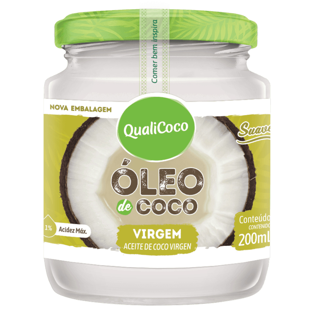 Óleo de Coco Virgem QualiCoco 200mL – Natural e Prensado a Frio