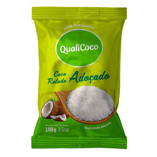 Coco Ralado Adoçado QualiCoco 100g