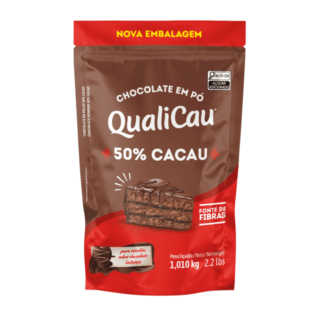 Chocolate em Pó 50% Cacau QualiCau 1,010kg