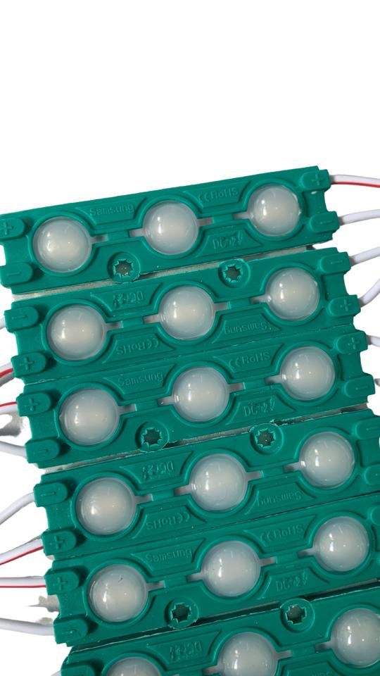 Módulo 3 Leds 7025 Verde 1,5W | LED RS