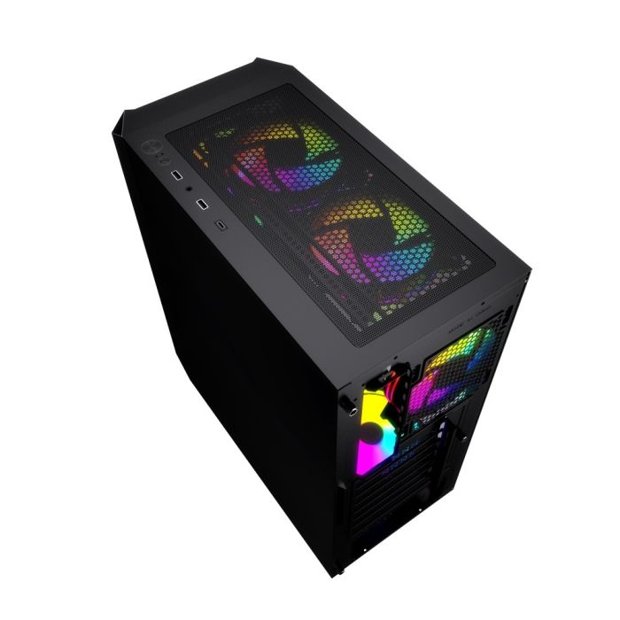 Gabinete Gamer CertoX Apis Mid Tower Vidro Temperado 3 Fans ARGB ...