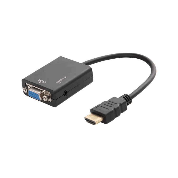 Cabo Adaptador Conversor HDMI para VGA Kapbom, Saída P2 de áudio - KAP ...