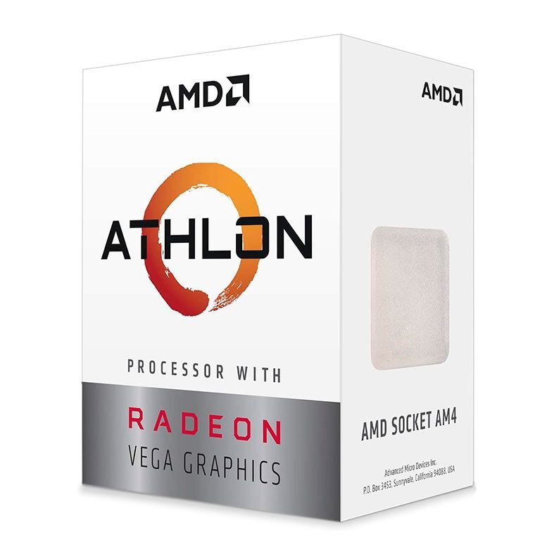 Processador AMD Athlon 3000G, 2-Core, 4-Threads, 3.5GHz, Cache 5MB