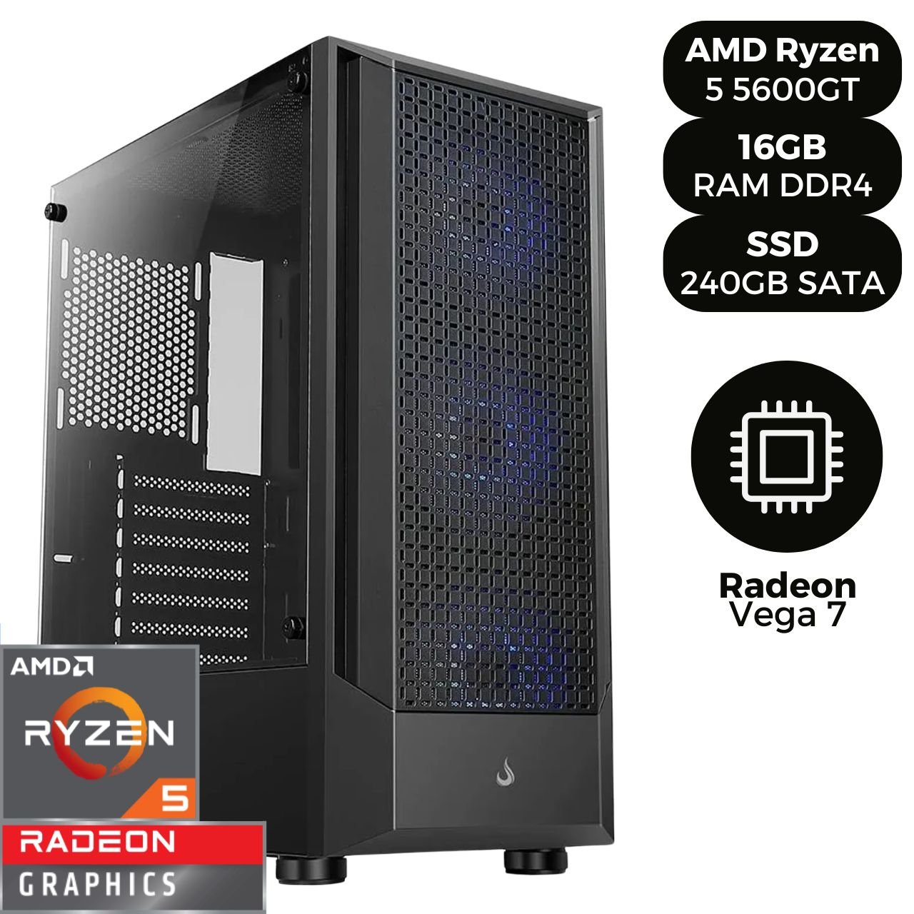 Radeon Vega Ryzen Con Video Integrado Processador Ryzen 3400G Com