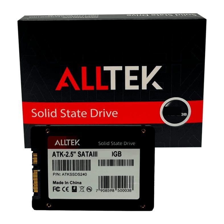SSD 240GB AllTek, SATA III, 2.5 Pol', Leitura de 570MB/s, Gravação de ...