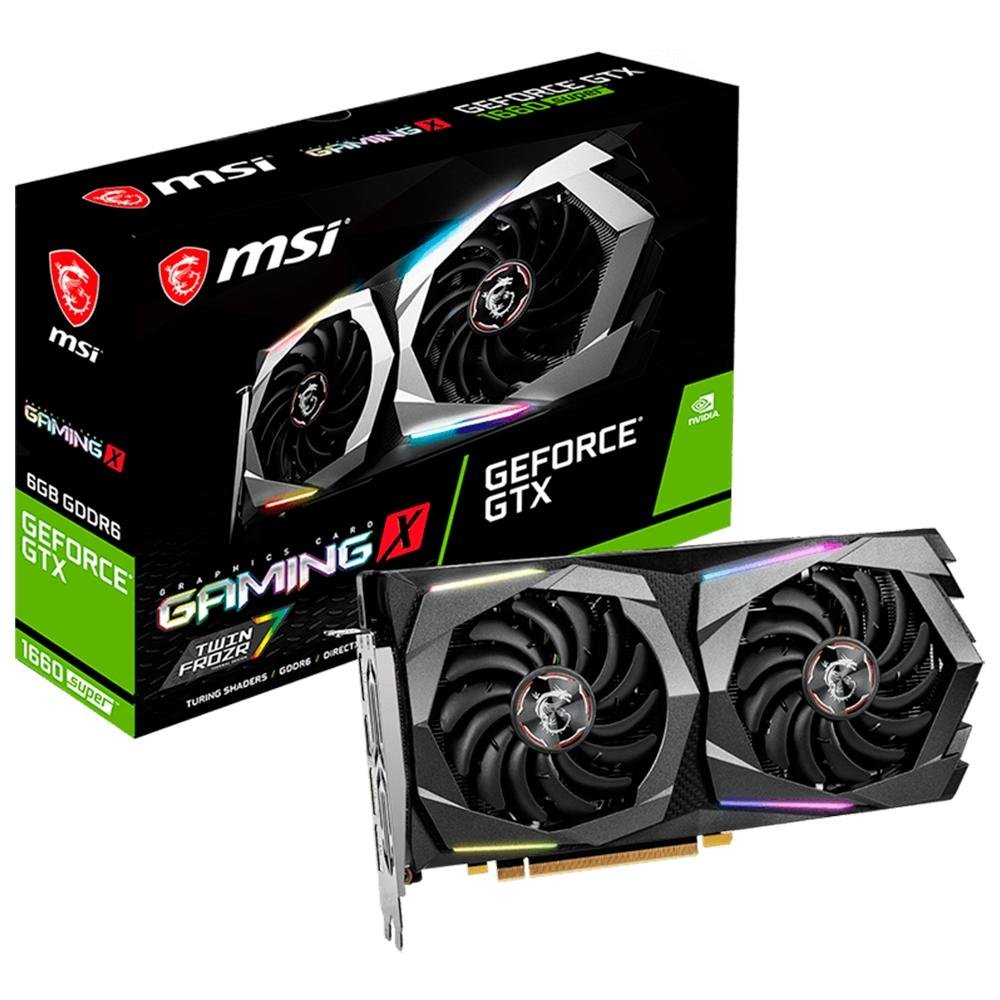 Placa de Vídeo GTX 1660 Super Gaming X MSI NVIDIA GeForce