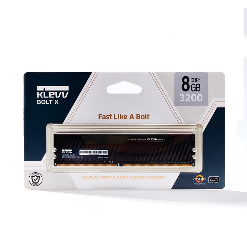 Memória KLEVV BOLT X 8GB, 3200MHz, DDR4 - KD48GU880-32A160T