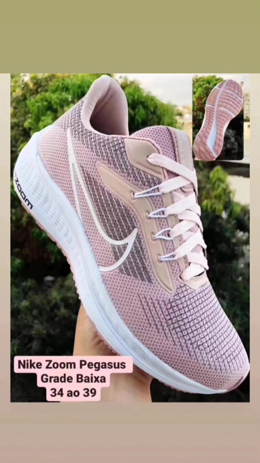 NIKE ZOOM PEGASUS ROSA Wolf Premium