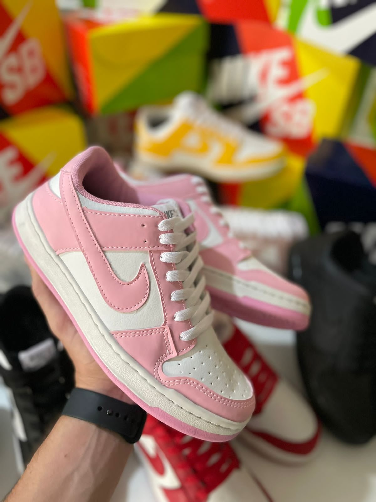 Nike sb dunk uomo rosa on sale