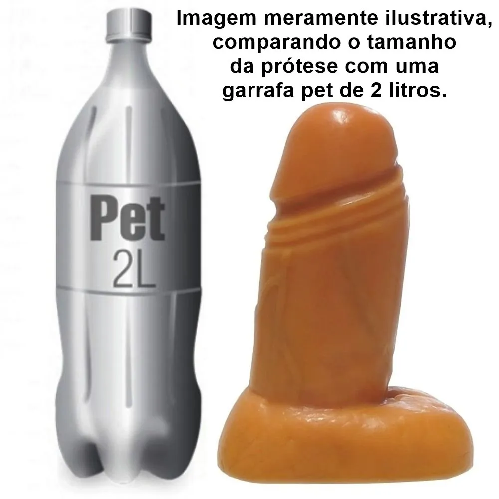 Pênis Gigante com Escroto cor Pele 24 x 9 cm | Hot Sex Shop