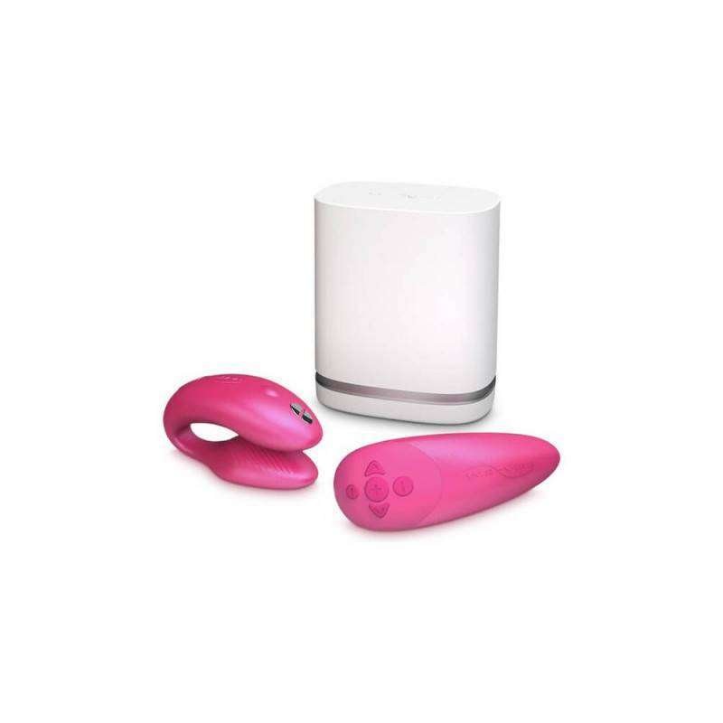 We Vibe Chorus O Vibrador do Casal Rosa Controle Remoto e Aplicativo