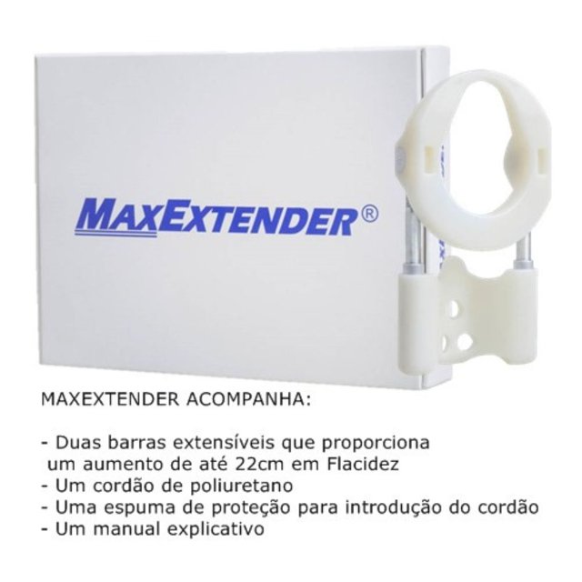 Kit Extensor Peniano Max Extender + Bomba Peneflex 20cm
