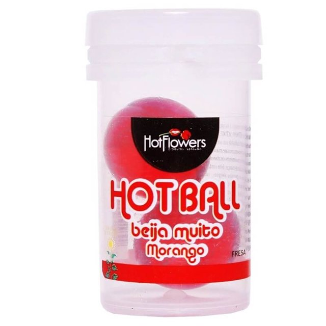 Bolinha Hot Ball Beija Muito Sabores HotFlowers 2 Unidades