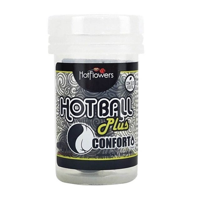Bolinha Hot Ball Plus Conforto Anal HotFlowers 2 Unidades