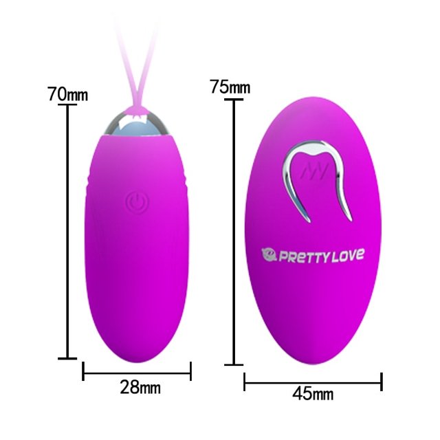 Bullet Vibrador Recarregável Pretty Love Jenny 12 Modos Sem Fio