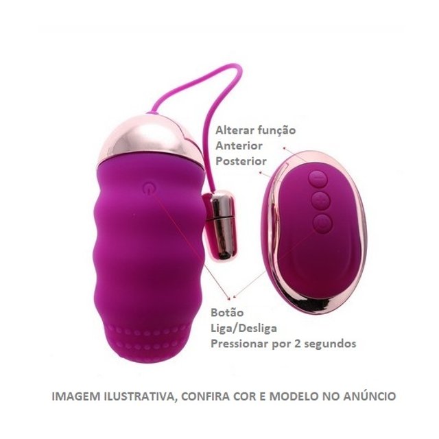 Bullet Vibrador Silicone Recarregável USB com Controle S/ Fio Rose