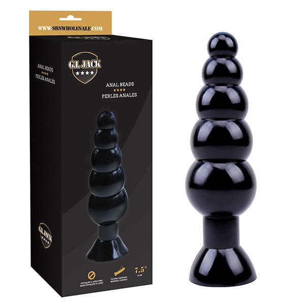 Plug Anal G.I Jack Escalonado Preto 19x5.3cm Sex Shop Prazer | Hot Sex Shop Plug Anal G.I Jack Escalonado Preto 19x5.3cm Sex Shop Prazer | Hot Sex Shop