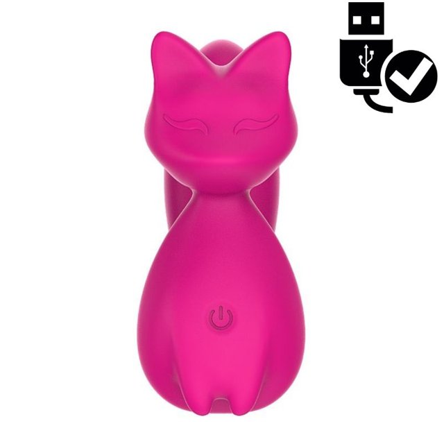 Vibrador Recarregável em Formato de Raposa Fox Elliot Pink