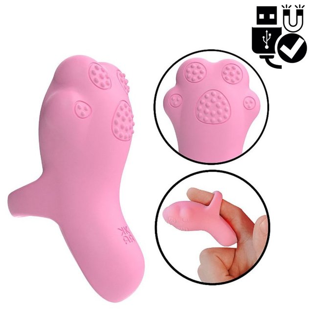 Comprar Dedeira com Vibrador Pata de Gato USB 8 Modos Hot Sex Shop 