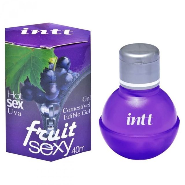 Gel para Sexo Oral Fruit Sexy Hot Uva 40ml Intt