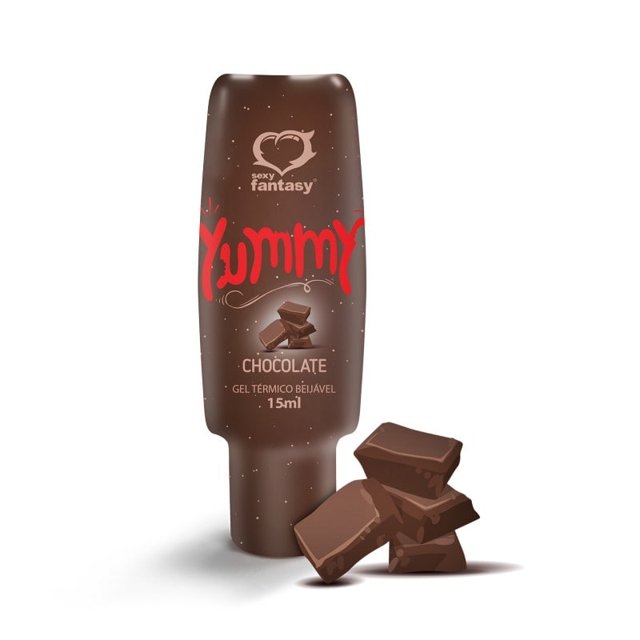 Gel Térmico Beijável Yummy Sabor Chocolate 15ml