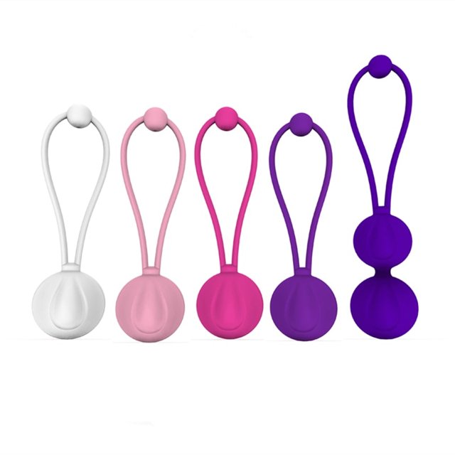 Kit Pesos em Silicone Kegel Ball Set Lulu 5 Bolinhas Vaginais para Pompoarismo