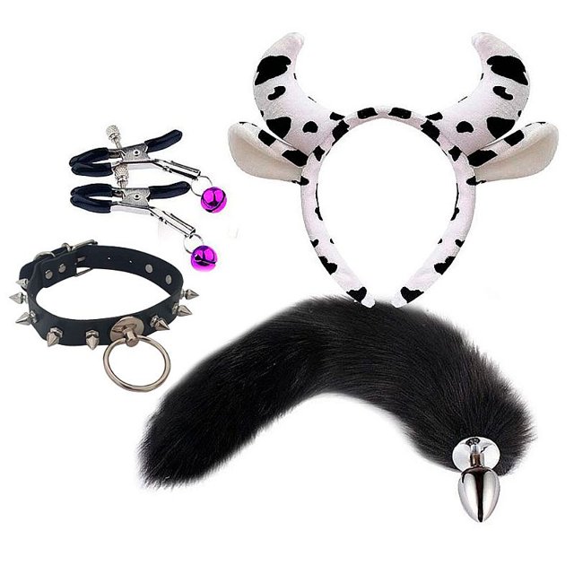 Kit Plug Anal Rabo Preto + Acessrios Fetiche Sex Shop | Hot Sex Shop Kit Plug Anal Rabo Preto + Acessrios Fetiche Sex Shop | Hot Sex Shop