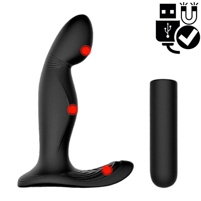 Massageador de Próstata Zeus 9 Modos Vibração Recarregável USB