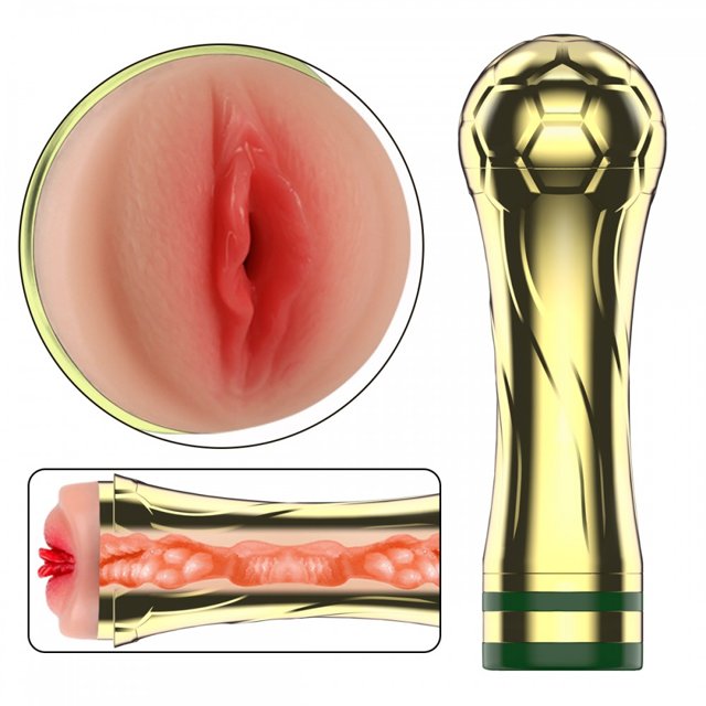 Masturbador Lanterna Taça da Copa Vagina Realística com Vibrador