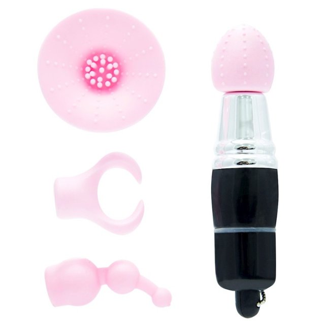 Mini Vibrador com 4 Pontas que Estimulam Clitóris Ponto G e Seios