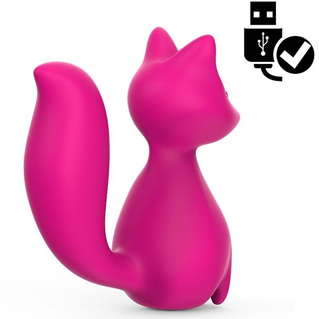 Vibrador Recarregável em Formato de Raposa Fox Elliot Pink